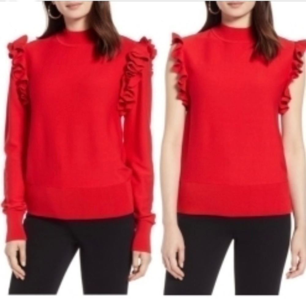 Halogen Red Detacheable Sleeve sweater SP‎ and MP